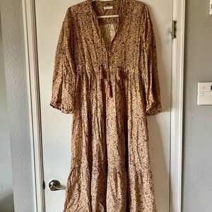 Doen Prem Dress Jaipur yellow  Maxi Dress